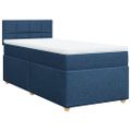 vidaXL Boxspring posteľ s matracom modrá 100x200 cm látka