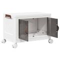 vidaXL stohovateľný úložný box s kolieskami 28 L 48,5x29,5x33 cm