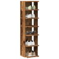 vidaXL Skrinky na topánky 2 ks staré drevo 28x27x102 cm kompoz. drevo
