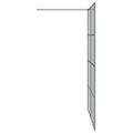 vidaXL Stena walk-in sprchy Čierna 140 x 195 cm tvrdené sklo
