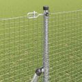 vidaXL Zváraná drôtená ohrada na upevnenie 10 x 1,5 m Pozinkovaná oceľ