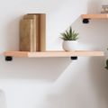 vidaXL Nástenná polica 60x40x(2-4) cm neošetrený dubový masív