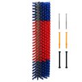 vidaXL Kefy na dobytok Červená a modrá 50 x 17 x 9 cm PP