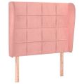 vidaXL Čelo postele so záhybmi čierne 83x23x118/128 cm zamat