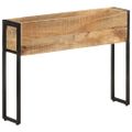 vidaXL Kvetináč 90x20x68 cm surové mangovníkové drevo