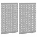 vidaXL Panel na nástroje 2 ks Sivá 100 x 1 x 80 cm