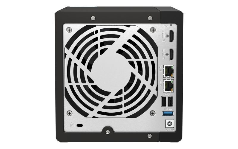 QNAP TS-453E-8G (4core 2,6GHz, 8GB RAM, 4x SATA, 2x M.2 NVMe slot, 2x HDMI 4K, 2x 2,5GbE, 4x USB) NAS server, 4× 3,5" SATA, Intel Celeron J6412, 8 GB DDR4, 2× 2,5GbE, 2× M.2 NVMe, 2× HDMI, USB 3.2 Gen 2