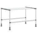 vidaXL Sušiak na bielizeň 83x(50-55)x(40-85) cm hliník