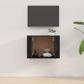vidaXL Nástenná TV skrinka čierna 57x34,5x40 cm