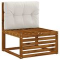 vidaXL Vankúš na paletu VIANEN 100% polyester Biela 70 x 50 x 12 cm