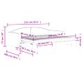 vidaXL Rozkladacia denná posteľ s matracmi čierna 90x190 cm látka