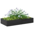 vidaXL Zvýšený záhon Čierna 151 x 75,5 x 25 cm PP