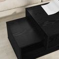 vidaXL Konferenčný stolík Čierny dub 105 x 50 x 32,5 cm