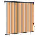 vidaXL Roleta Žltá a modrá 180 x 250 cm Textil a hliník