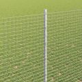 vidaXL Zvarené pletivo s podperami 50 x 1,5 m Pozinkovaná oceľ