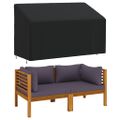 vidaXL Obal na 3-miestnu lavičku, čierny 165x70x65/94 cm, 420D oxford
