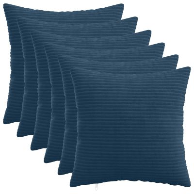 vidaXL Poťah na podložku 6 pcs HEERLEN Námornícka modrá 35 x 35 cm
