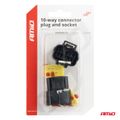 Sada elektrických konektorov vodotesných 10 PIN 2,2 mm AMiO-04351
