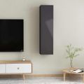 vidaXL TV skrinky 2 ks, lesklé čierne 30,5x30x60 cm, kompozitné drevo