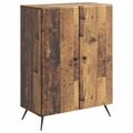 vidaXL Servírovacia skriňa Staré drevo 66 x 34,5 x 90 cm