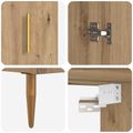 vidaXL Highboard Remeselný dub 69,5 x 34 x 180 cm Kompozitné drevo
