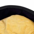 vidaXL Pelech pre psa čierno-žltý 99x89x21 cm plyš a umelá koža