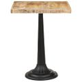 vidaXL Bistro stolík 60x60x76 cm surové mangovníkové drevo