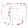 vidaXL Konferenčný stolík Voskovo hnedá 50 x 50 x 45 cm