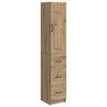 vidaXL Sada skríň 2 ks 33 x 34,5 x 87 cm Kompozitné drevo Dub artisan