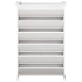 vidaXL Kvetináč na bylinky 6-poschodový biely 69x40x101,5cm borovica