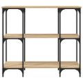 vidaXL Konzolový stolík dub sonoma 102x35x90 cm kompozitné drevo