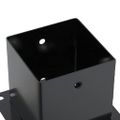 vidaXL podstavce stĺpikov štvorcové 12 ks Antracit 141x141 mm