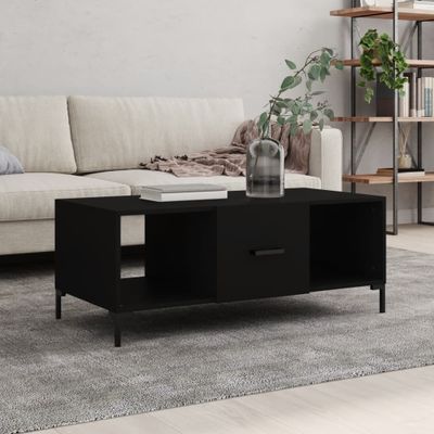 vidaXL Konferenčný stolík čierny 102x50x40 cm kompozitné drevo