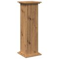vidaXL Stojan na monitor s policou dub artisan 31x30x90 cm komp. drevo