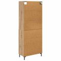 vidaXL Highboard Remeselný dub 69,5 x 34 x 180 cm Kompozitné drevo