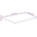 vidaXL Stolová doska 70x60x3,8 cm živý okraj masívne mango