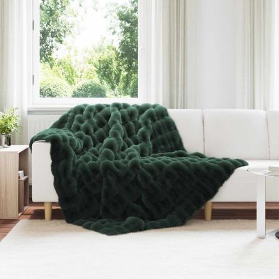 vidaXL Protisklzová deka z umelého králičieho kožúška Olite 4 pcs
