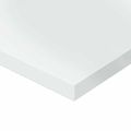 vidaXL Prídavné police 4ks, lesklé biele 40x20x1,5cm, kompozitné drevo