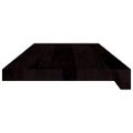 vidaXL Schodiskové stupne 2 ks hnedočierná 70x30x2 cm dubový masív