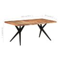 vidaXL Jedálenský stôl 180x90x76 cm akáciový masív