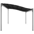 vidaXL Strieška antracitová 4x3 m 180 g/m² látka a oceľ
