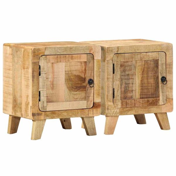 vidaXL Nočná skrinka 2 ks 40x32x46 cm Masívne drevo hrubé mango