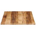 vidaXL Stolová doska s ostrým okrajom 110x80x3,8 cm masívne drevo, surové mango