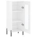 vidaXL Komoda lesklá biela 34,5x34x90 cm spracované drevo
