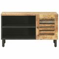 vidaXL Úložné skrine Prírodná 80 x 33 x 46 cm Masívne mango drevo