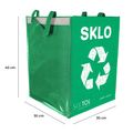Tašky na triedený odpad SORT EASY 4 CARTON, 30x30x40cm, 4x36l, 4ks SIXTOL