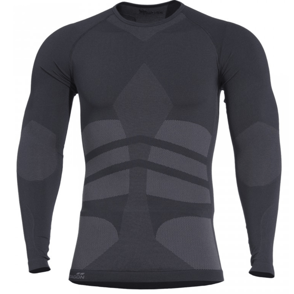 K11009-01-Black-XS-M Pentagon PLEXIS Long Arm Shirt