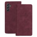 Puzdro Smart Suede pre Samsung Galaxy A34 bordové