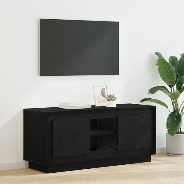 vidaXL TV skrinka Čierny dub 102 x 35 x 45 cm Kompozitné drevo