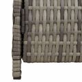vidaXL Skrinkový Sivá 70 x 50 x 87 cm Polyester a Roly Rattan